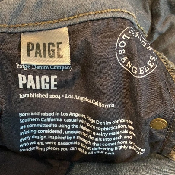 PAIGE Women's Boot Cut Jeans - Dark Blue - Picture 5 of 5